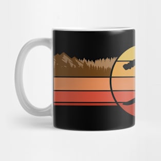 Snowboarding Retro Look Snowboarder Mug